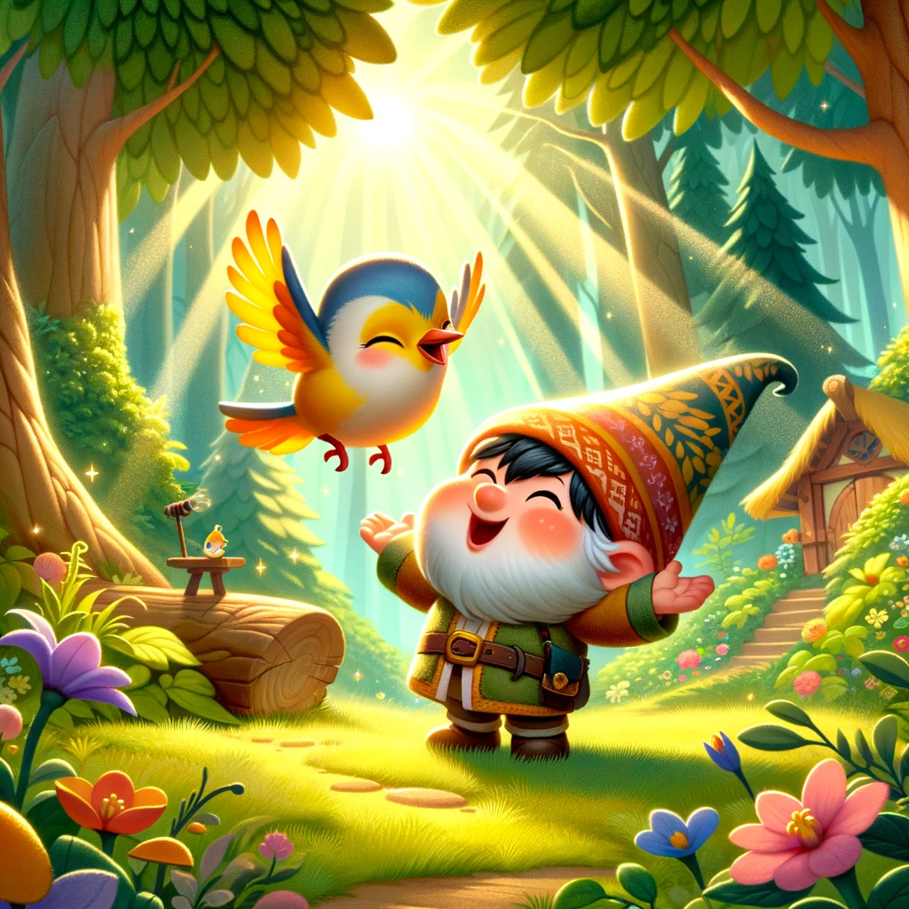 Kabouter Pirrewitje en het vogeltje