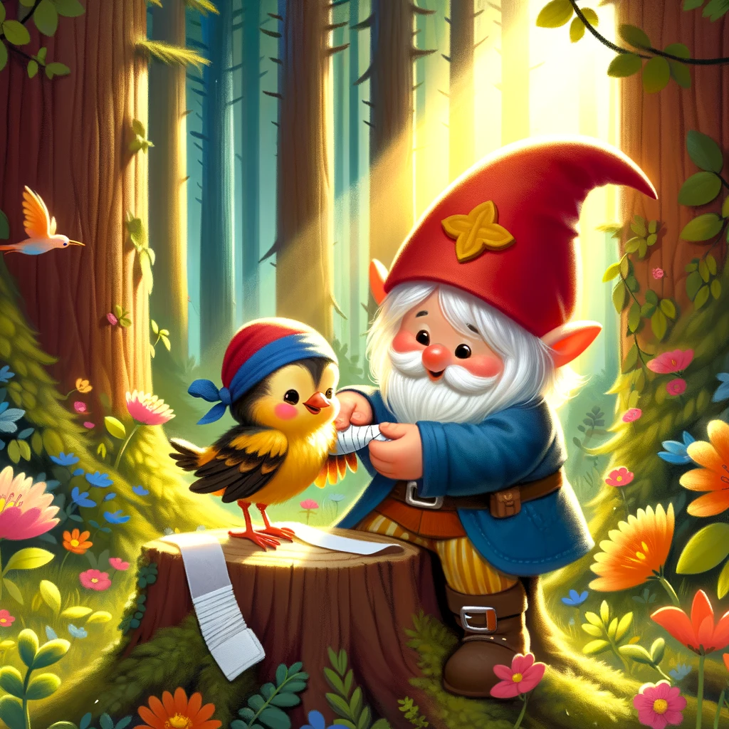 Pirrewitje helpt een dier in nood