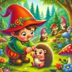 Pirrewitje helpt een egeltje om zijn vriendjes minder te prikken