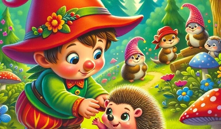 Pirrewitje helpt een egeltje om zijn vriendjes minder te prikken