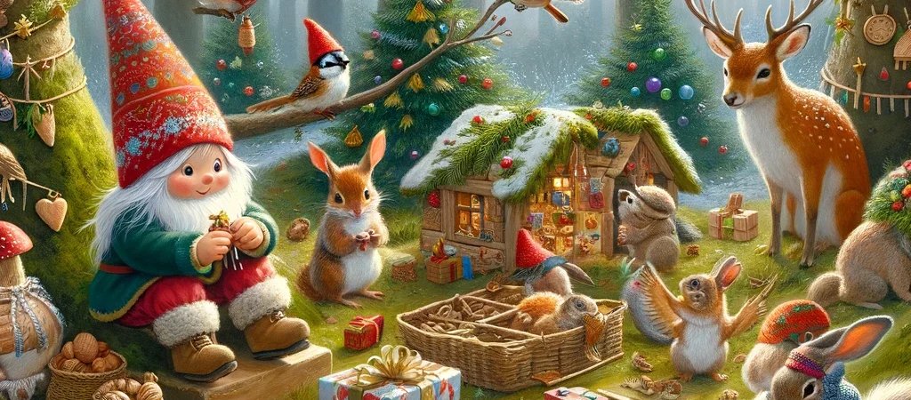 Hoe alle diertjes in het bos cadeautjes maken voor elkaar