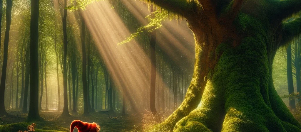 Pirrewitje ondekt een mooie groene hulstboom