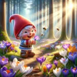 Pirrewitje en de krokusbloemetjes in het zonnetje