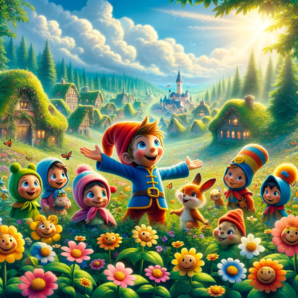 Pirrewitje en zijn vriendjes maken tekeningetjes voor complimentjesdag