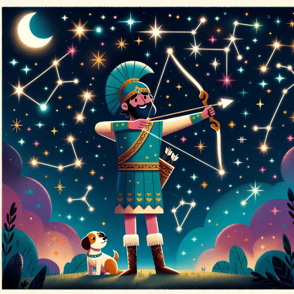 Het verhaal van Orion, de machtige jager