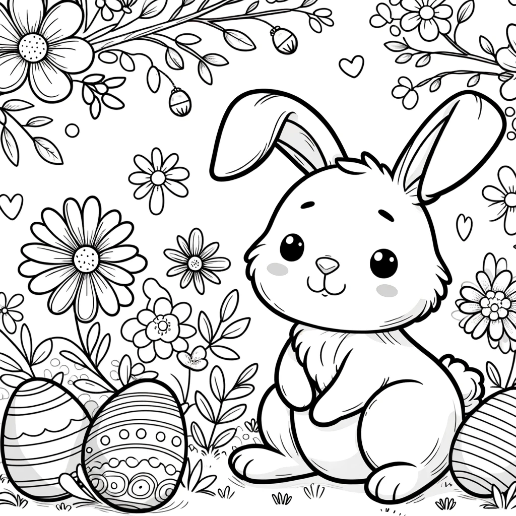 5 kleurplaatjes voor Pasen
