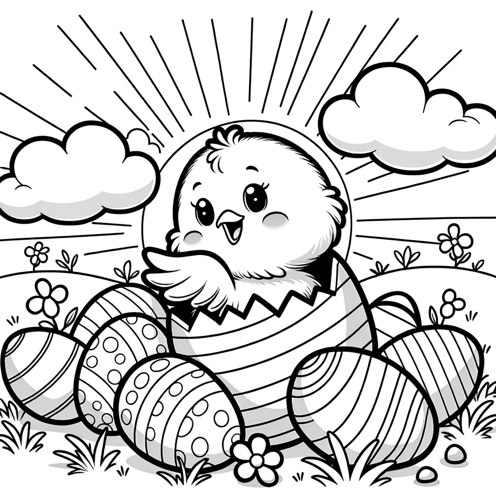 5 kleurplaatjes voor Pasen