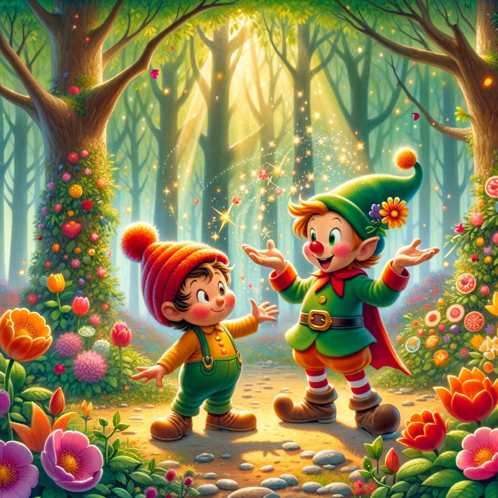 Pirrewitje komt een jongleur tegen