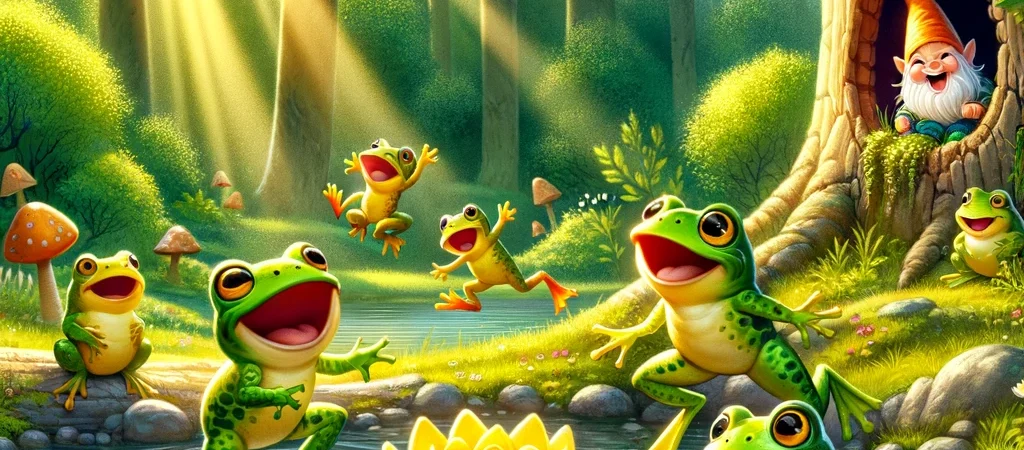 Pirrewit en de Kikkertjes in de Vijver