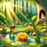 Pirrewit en de Kikkertjes in de Vijver