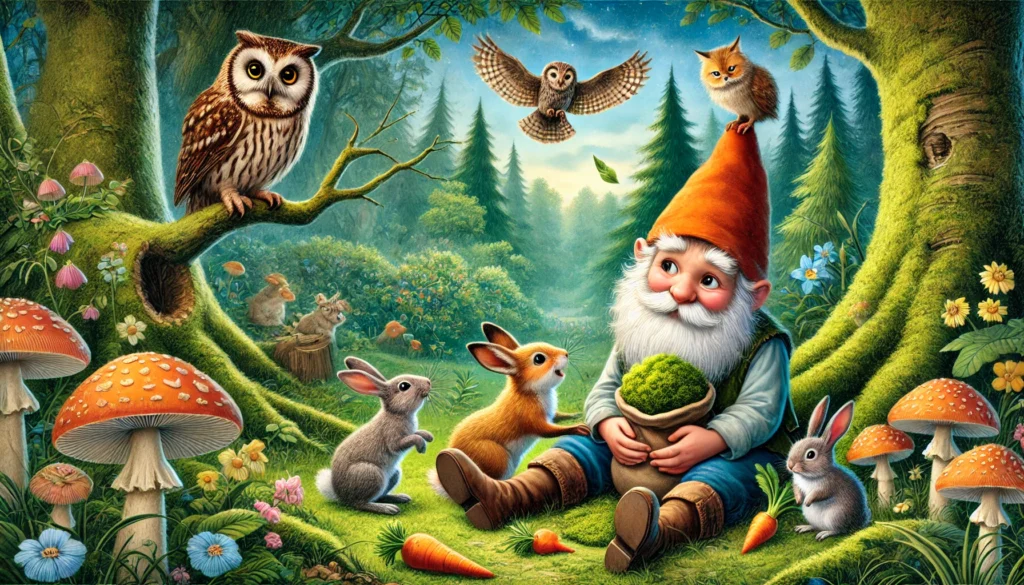 Pirrewitje valt en alle diertjes komen hem helpen