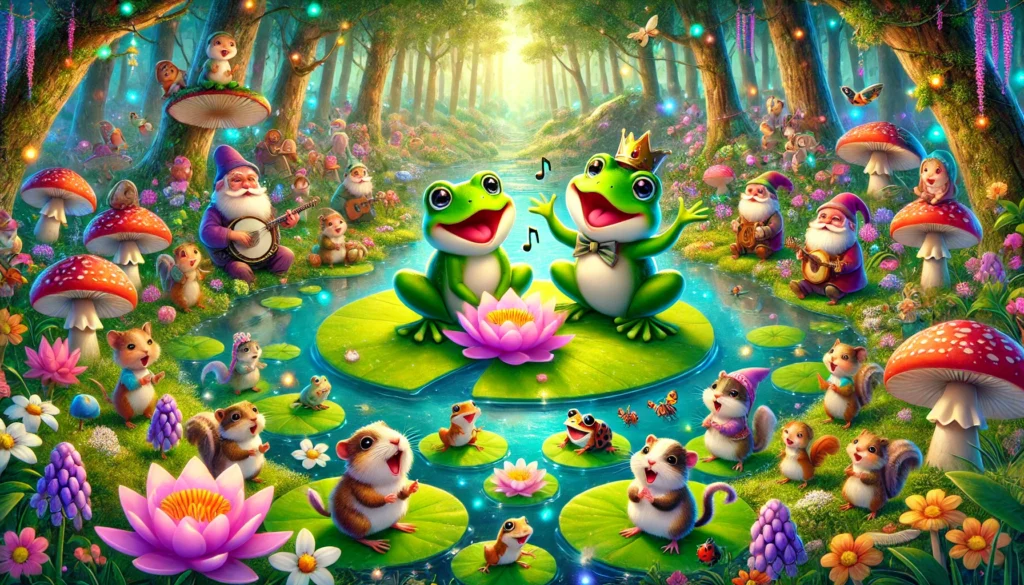 De kwakende kikkertjes