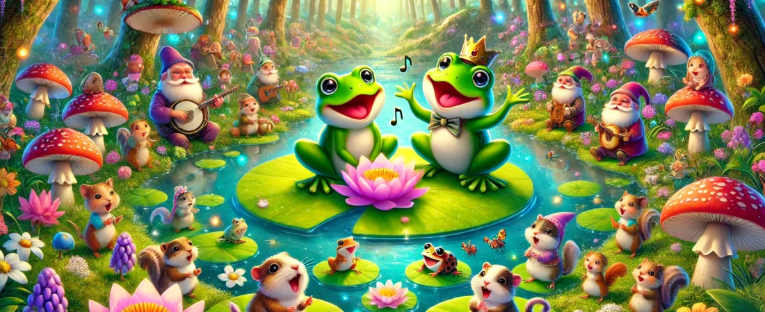 De kwakende kikkertjes