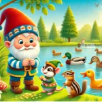 Pirrewitje voedt de eendjes