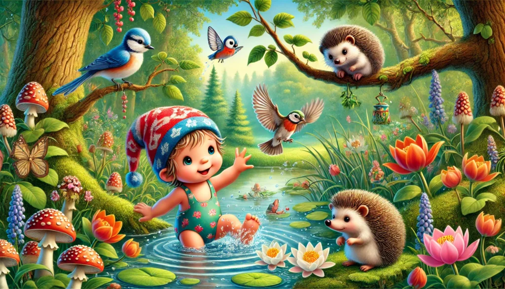 Pirrwitje gaat zwemmen