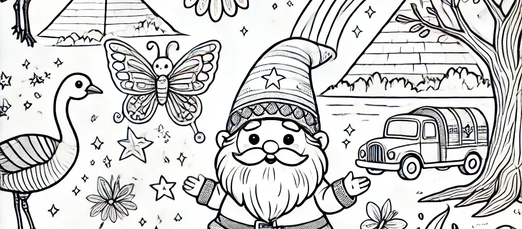 Kleurplaat met de nijlganzen!