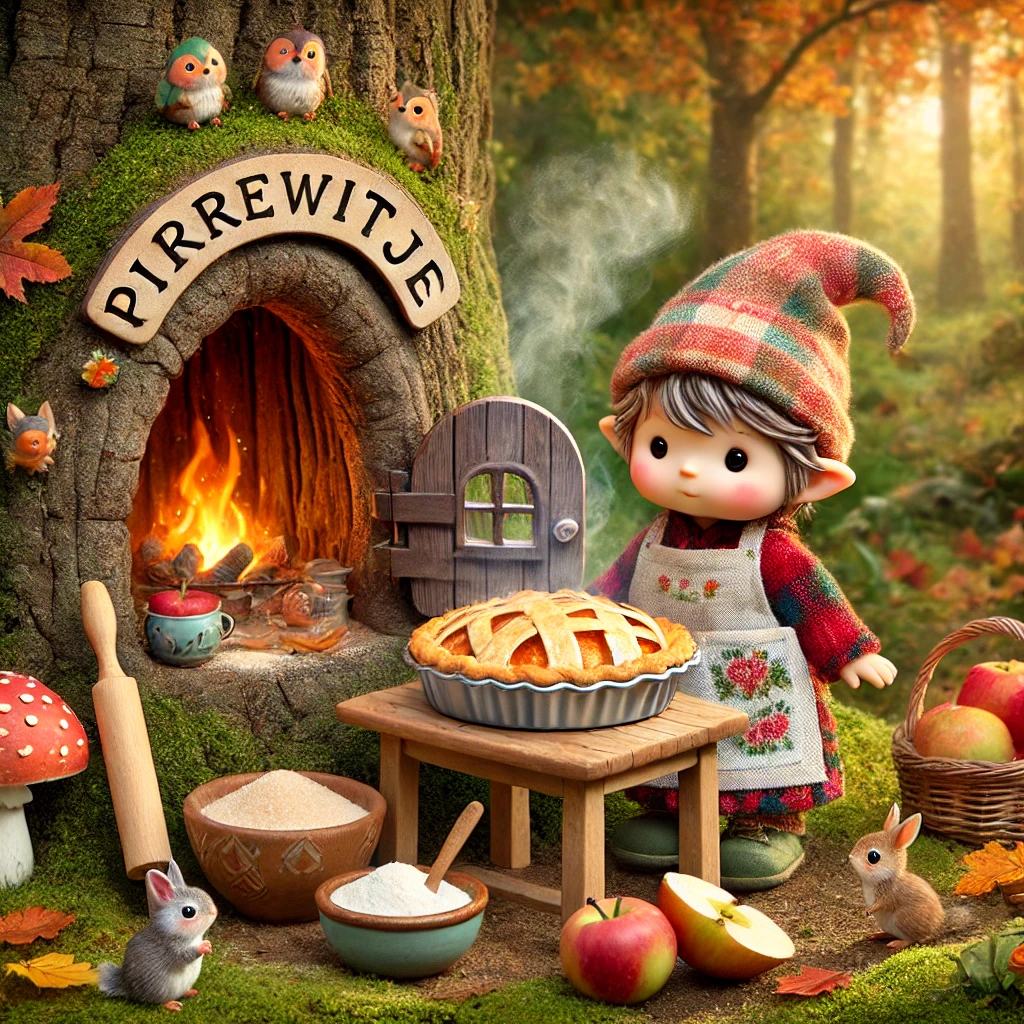Pirrewitje bakt een appeltaart