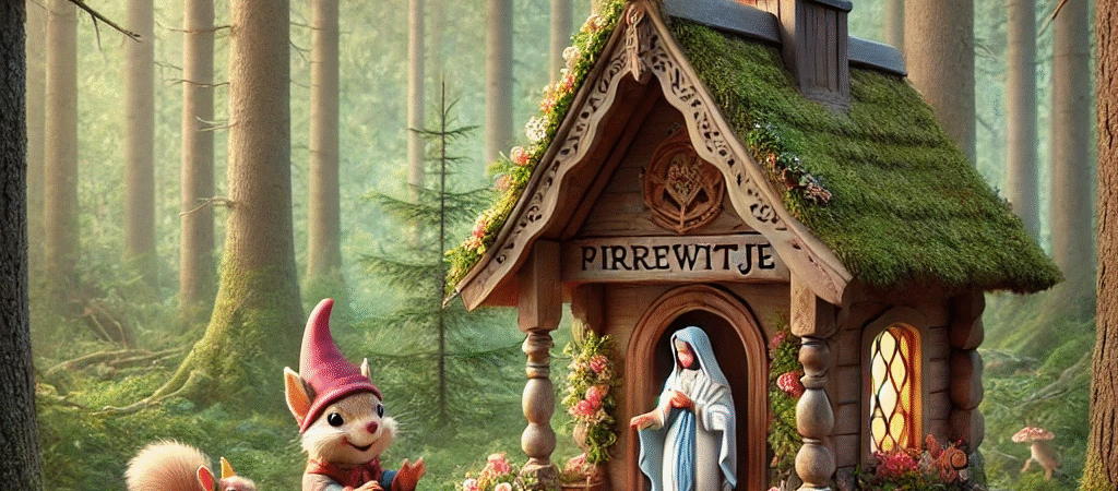 Pirrewitje bidt voor vrede in het bos