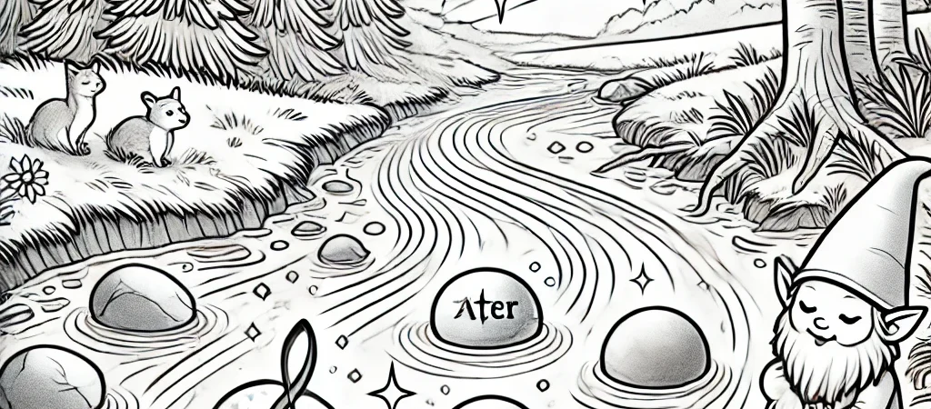 Kleurplaatje voor de musicale steentjes