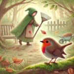 Een gelukkig roodborstje