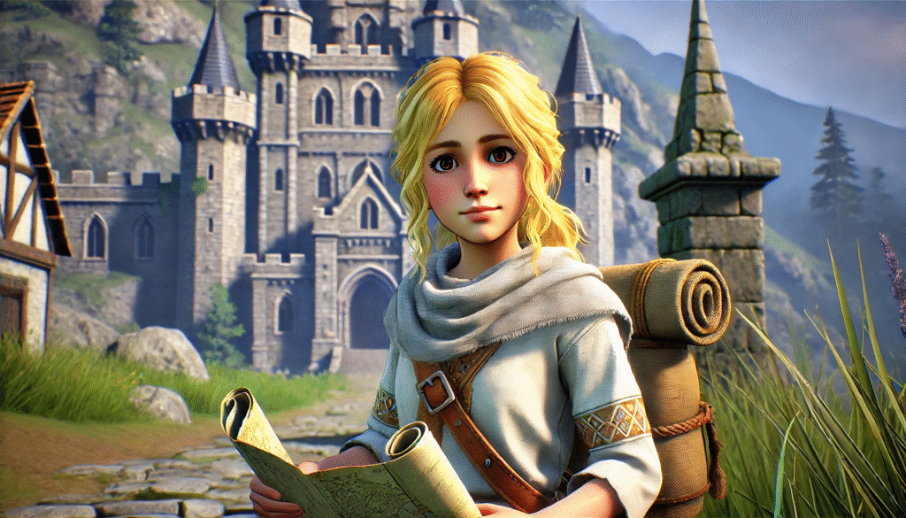 Lysandra, een meisje met goudkleurig haar en ogen vol nieuwsgierigheid