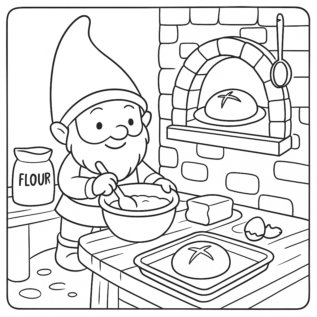 Pirrewitje bakt een Hubertusbroodje