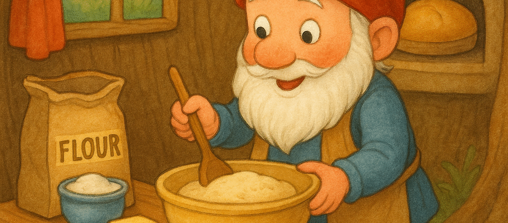 Pirrewitje bakt een Hubertusbroodje