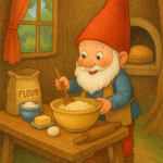 Pirrewitje bakt een Hubertusbroodje